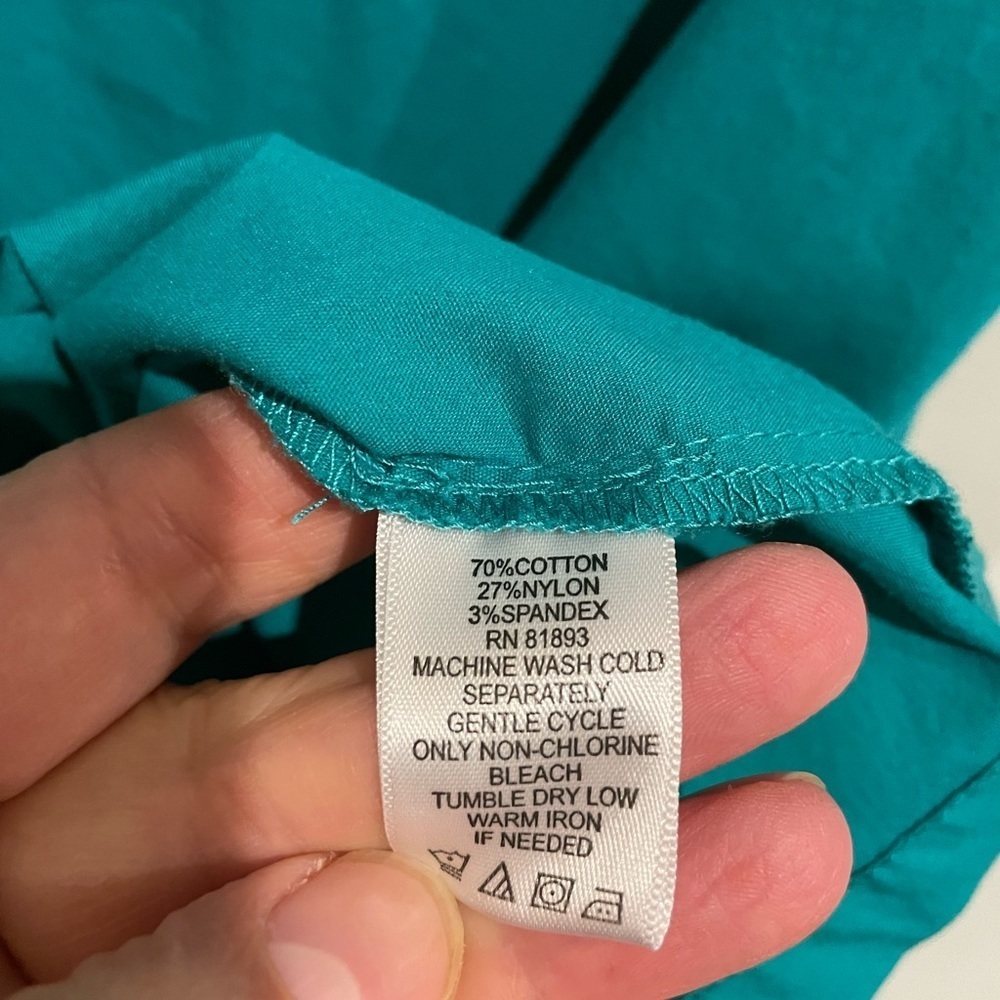 Liz Claiborne Teal XL tunic. - Picture 4 of 5